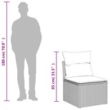 thumbnail of vidaXL 6-tlg. Garten-Sofagarnitur mit Kissen Beige Poly Rattan