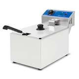 thumbnail of VERTES Freidora de acero inoxidable, capacidad de 8 litros, 50-200 °C, 2800 W, 230 V, principio de zona fría, freidora para hostelería.