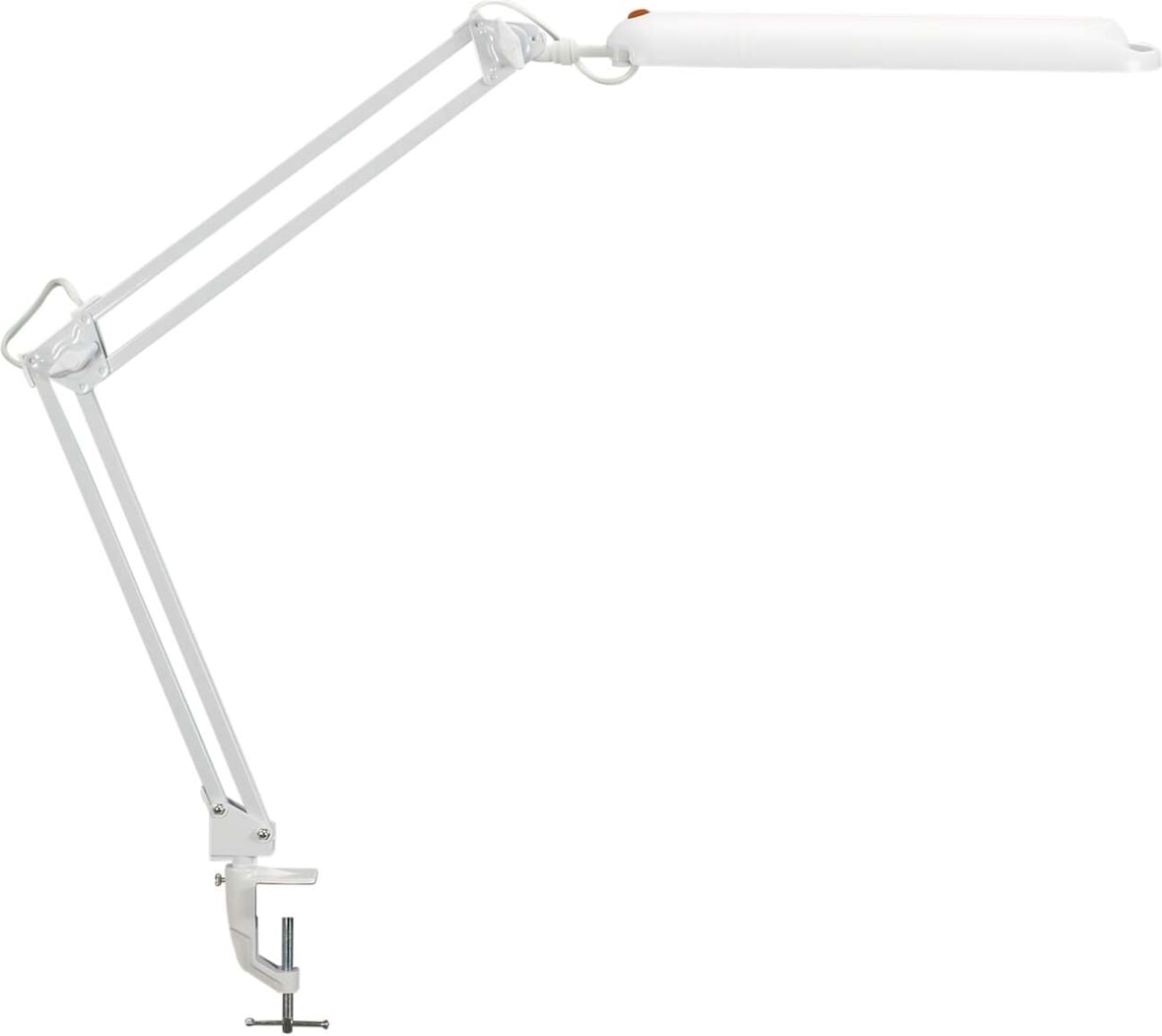 LED-Tischleuchte MAULatlantic, mit Klemmfuß weiß
