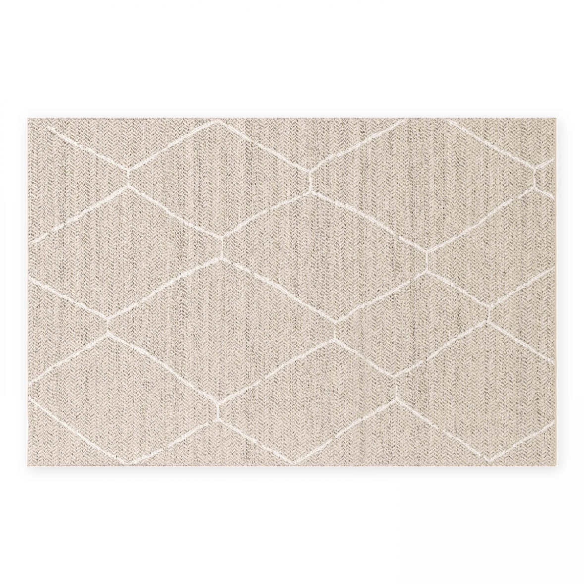 Tappeto per esterni in polipropilene 120 x 170 cm beige