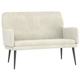 thumbnail of vidaXL Sitzbank Creme 108x79x79 cm Samt