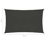 thumbnail of Voile d'ombrage 160 g/m² anthracite 3x6 m PEHD Modèle Outdoor Tau