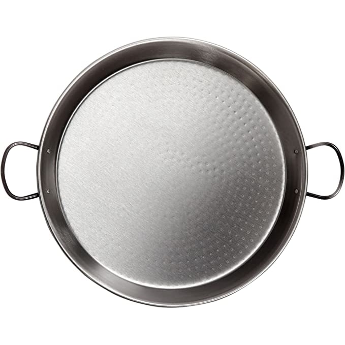 Paellera Acero Pulido Para Induccion Y Vitroceramica Ø30Cm (4 Personas). Vaello