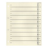 thumbnail of WEKRE 9561108100 Trennblätter - A4 Überbreite, chamois, 100 Stück, geöst