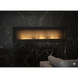 thumbnail of Lareira a bioetanol Sololed Frame 1800, de parede, com vidro incluso, 3 queimadores de 1 litro - Preto fosco