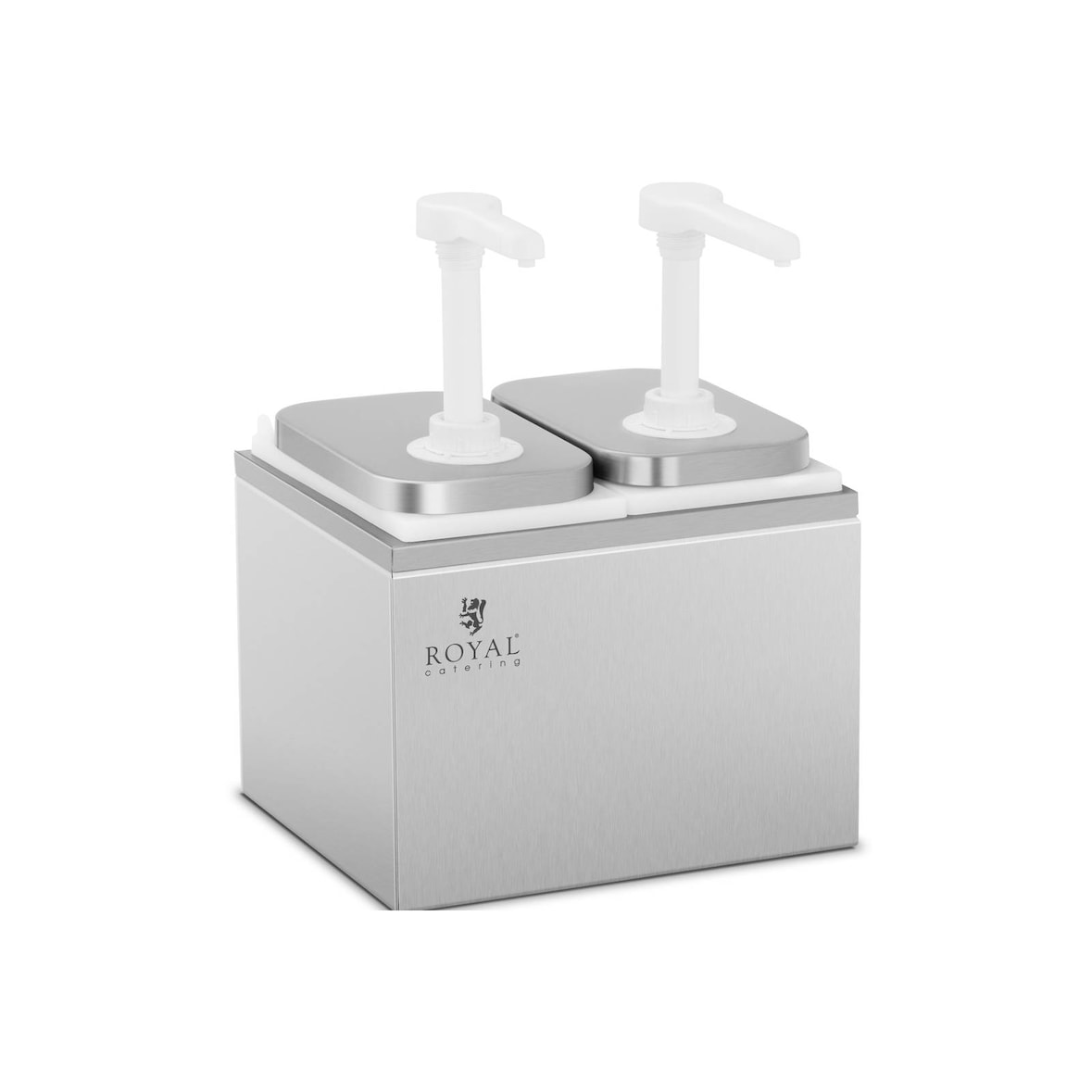Royal Catering - Sausdispenser - 2 pompen - 2 x 2 L