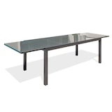 thumbnail of Table de jardin 12 places en aluminium anthracite et plateau verre - TOLEDE