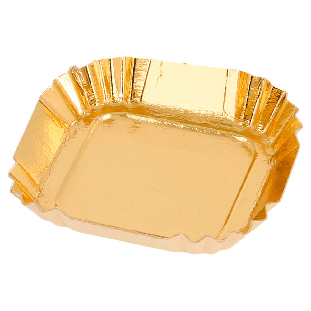 Garcia de Pou 100 Unità - Mini Vassoi 325 G/M2 5,5X5,5 Cm Oro Cartone
