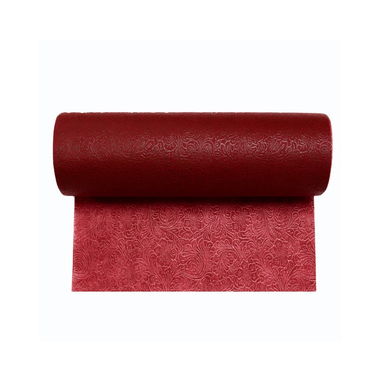 MONOUSO - Niet geweven PLUS Tafelkleed rol bordeauxrood 0,4x45m P30cm (6 stuks)