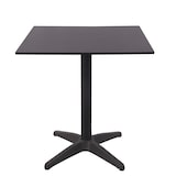 thumbnail of METRO Professional Mesa para bistro, aluminio / ratán PE,  70 x 70 x 74 cm, tablero HPL, negro