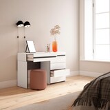 thumbnail of Frisiertisch, Schminktisch, Ablage, 127x35x75 cm, Mit Schublade, Schlafzimmer, Modern, Weiß _ 453_5