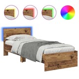thumbnail of vidaXL Bettrahmen mit Kopfteil Altholz 75 x 190 cm Holzwerkstoff