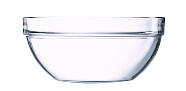 METRO Professional Tigela de vidro, 6 L, Ø 29 cm, redonda, transparente