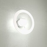 thumbnail of Applique Moderna Tonda Fuel 1 Luce In Metallo Bianco Gx53