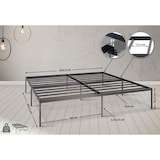 thumbnail of Metallbett Fargo schwarz/200x200x42 cm