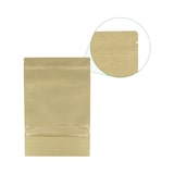 thumbnail of MONOUSO - Bolsa Doypack Kraft Autocierre Zip y Ventana 25+12x35cm (250 Uds)