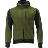 thumbnail of Fleece Kapuzenpulli, Hoodie mit Reißverschluss SARNA grün/schwarz Gr. XXL