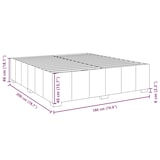 thumbnail of vidaXL Bettgestell ohne Matratze Schwarz 180x200 cm Stoff