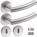 thumbnail of Türgriff Edelstahl Türgarnitur Türdrücker Türbeschlag Türklinke Innentür Bad WC LIA BB Garnitur-SET