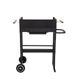 thumbnail of Tarrington House Brigida houtskoolbarbecue, 41 x 58.5 cm, 2 in hoogte verstelbare grillroosters, verrijdbaar, staal, zwart