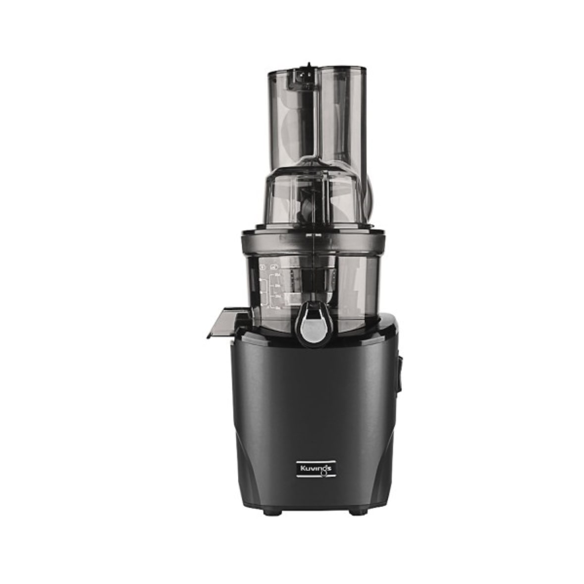 Extractor de zumos Cold Press - Kuvings REVO830 Matt Black, 48 rpm, 240 W, doble tolva, sistema autocortante