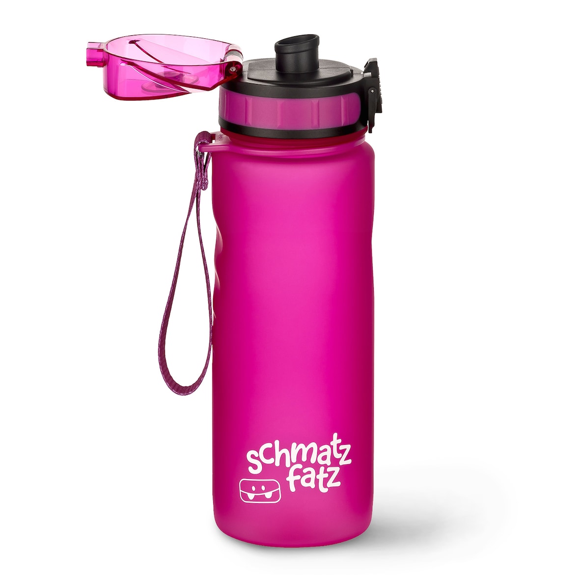 schmatzfatz Trinkflasche Sportflasche 500 ml 24 cm Tritan Fuchsiafarben