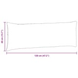 thumbnail of vidaXL Sofakissen 2 pcs Schwarz 120 x 40 cm Cordstoff