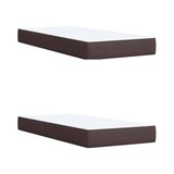 thumbnail of vidaXL Boxspringbett mit Matratze Dunkelbraun 200x200 cm Stoff