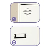 thumbnail of SimonRack Armadietto Spogliatoio in Metallo 1 Porte, Double Compartiment, 1800x400x500, Grigio - Simonlocker