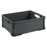 thumbnail of Tarrington House Contenitore senza coperchio, plastica, 44 x 35 x 16 cm, capacità 19 L, materiale riciclabile, impilabile, nero antracite, 1 unità