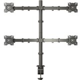 thumbnail of ONKRON Monitor Halterung für 4 Monitore 13-32 Zoll bis 8 kg, VESA 75x75 & 100x100, schwenkbar, neigbar, drehbar, Schwarz D421E-B