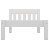 thumbnail of Modernes Einzelbett Massivholzbett Kiefer weiß 90x200 Futonbett Bettrahmen Rollrost 60.38-09 W