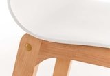 thumbnail of DELUKE® Barhocker 2er Set DELHI - Weiß, Holz | Barhocker mit Lehne Barstuhl Tresenhocker Tresenstuhl Kneipenhocker Kneipenstuhl
