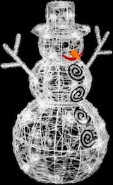 thumbnail of Fééric lights and christmas - Schneemann mit 3D-Licht für den Außenbereich
