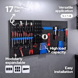 thumbnail of Muro Utensili Parete dell'officina Parete Metallica Perforata 17 Parti