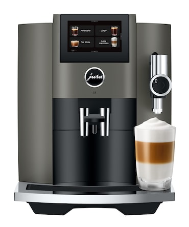 JURA - S8 Dark Inox - Cafetera automática con espuma dulce, P.A.G.2, pantalla táctil de 4,3