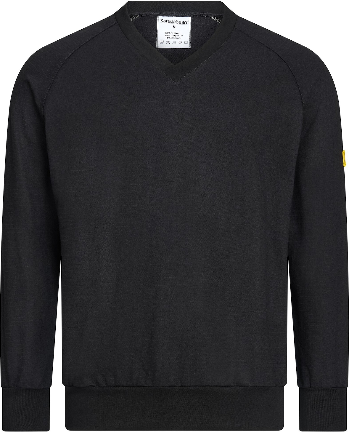 ESD-Sweatshirt, V-Ausschnitt, 280g/m², schwarz, 5XL