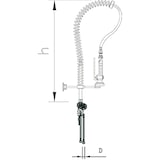 thumbnail of Grifo ducha 2 aguas extra bajo Fabricante: Fricosmos. Referencia: 463080