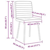 thumbnail of vidaXL Esszimmerstühle 2 Stk. Schwarz Samt
