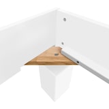 thumbnail of Einzelbett Buche massiv 90x200 Bett Singlebett Holzbett Bettrahmen waschweiß 60.86-09WoR