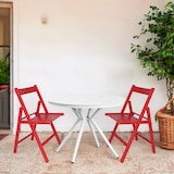 thumbnail of WellHome - Conjunto de 4 cadeiras BAS vermelhas 43x47x79cm