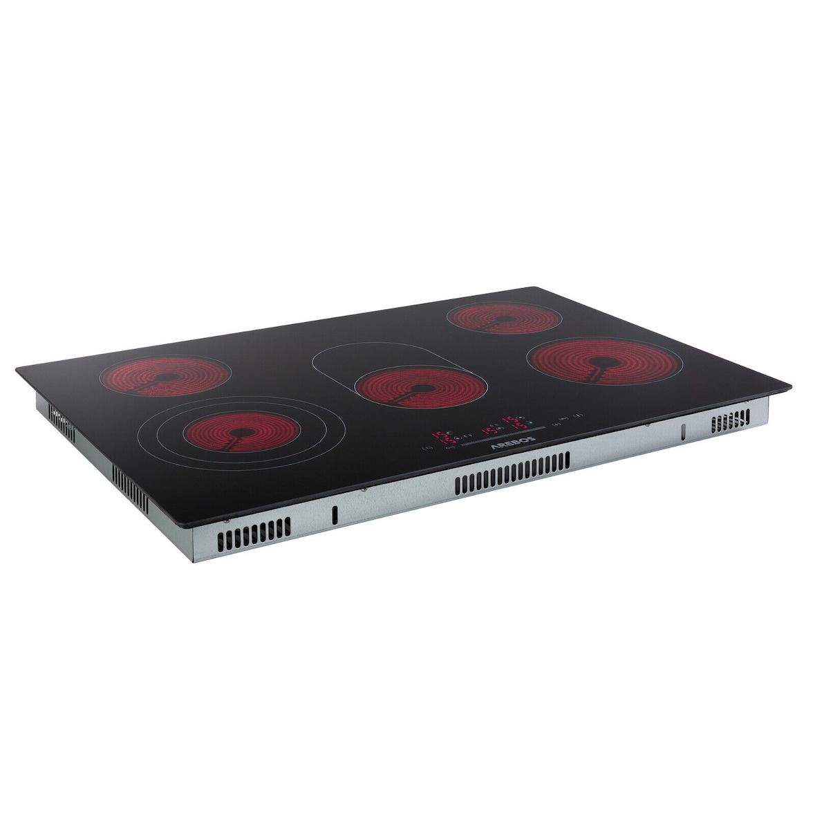 Piano cottura in vetroceramica con 5 piastre e Sensor Touch 8600W