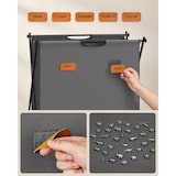 thumbnail of Helloshop26 - Wasmand 115 liter wassorteerder 2-delig opvouwbare X-vormige structuur kledingorganizer met aanpasbare labels 12_0006690