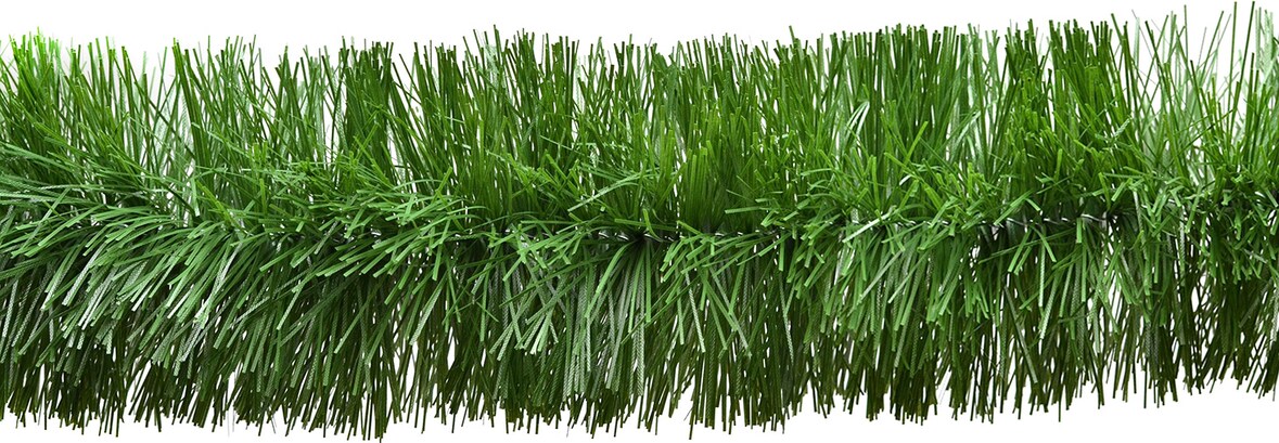 3m Grasgirlande 5cm Innen Außen Lamettagirlande Dekogirlande Weihnachten Weihnachtsgirlande künstliche Festzeltgirlande Hochzeit Maibaum Grün matt