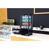 thumbnail of METRO Professional Vitrine refrigerada GGC2078B, plástico/vidro, 42.8 x 38.6 x 96 cm, 78 L, refrigeração por ventilação, prateleiras ajustáveis, preto