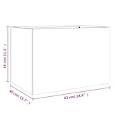 thumbnail of vidaXL Pflanzkübel Silbern 62x40x39 cm Edelstahl