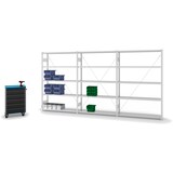 thumbnail of PROREGAL Fachbodenregal Stecksystem | Grundregal | HxBxT 200x130x30cm | 5 Ebenen | Fachlast 175 kg | Einseitig nutzbar | Lichtgrau