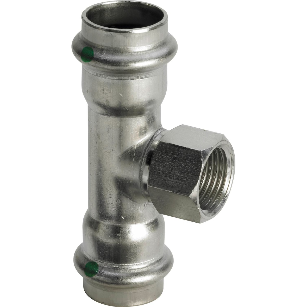 VIEGA T-Stück IG Sanpress Inox Edelstahl 54x1/2"x54mm