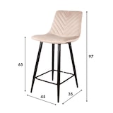 thumbnail of DS4U - Gaby barkruk velvet 65 cm 2.0 - champagne