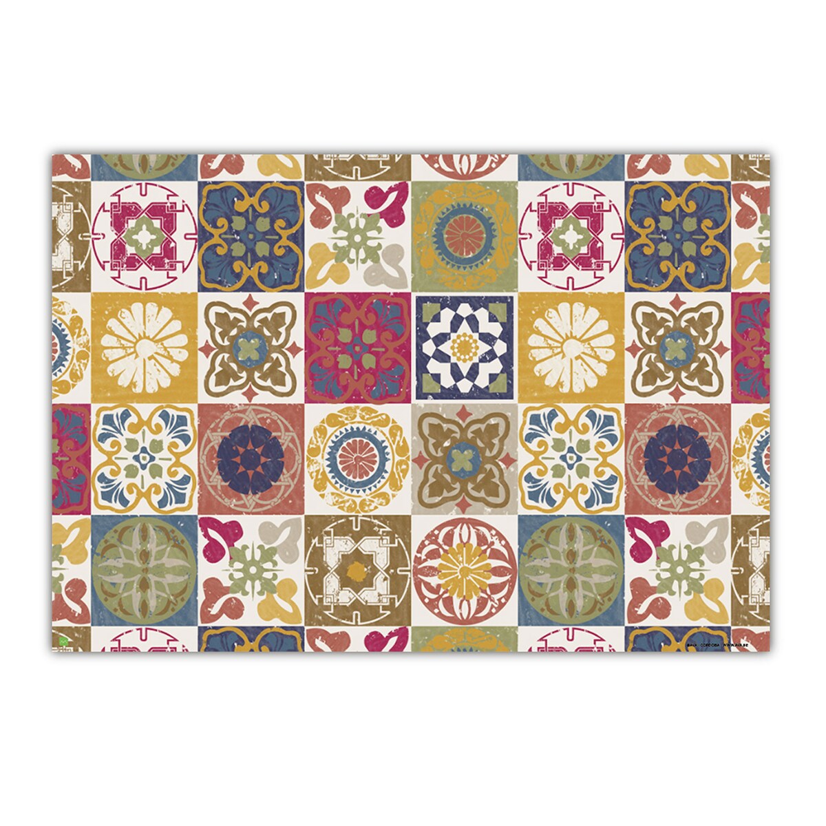 Ava 50 Papiertischsets 43x30cm florale & geometrische Ornamente Platzsets Telleruntersetzer Tischset